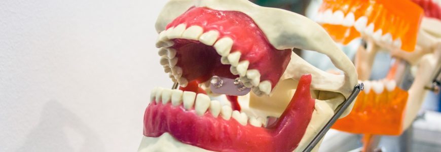 dental lab technician crafting dentures